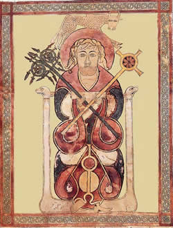 Frontispiece of the mediaeval Llandeilo Gospels